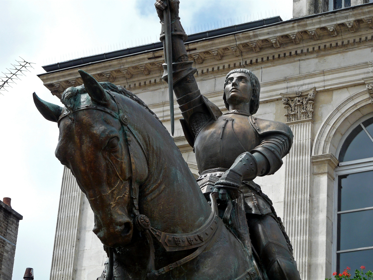 Equestrian Statue Of Jeanne D Arc In Vaucouleur France