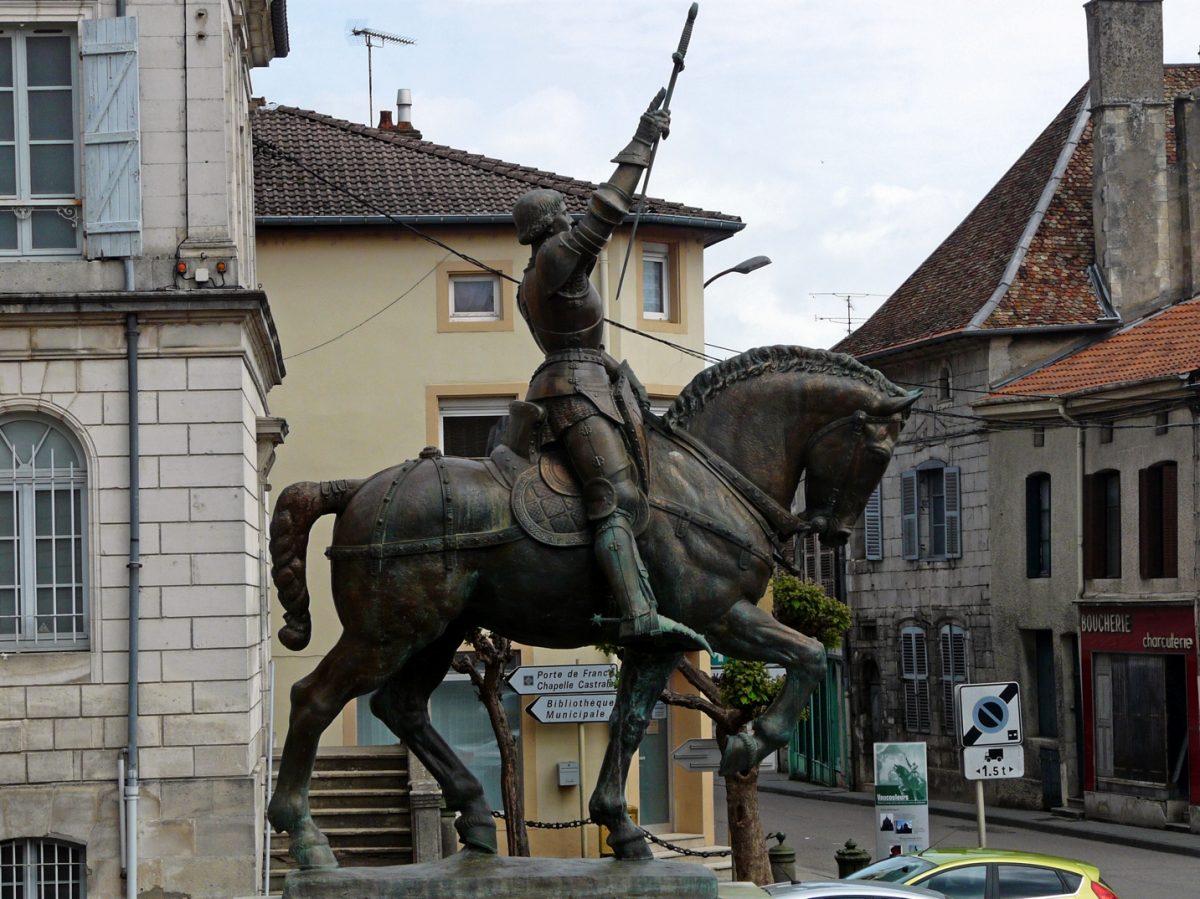 Equestrian Statue Of Jeanne D Arc In Vaucouleur France