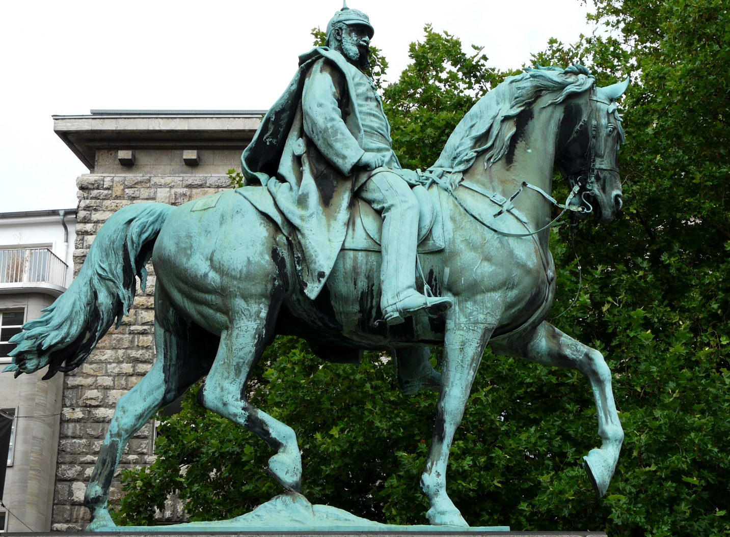 Equestrian Statue Of Wilhelm I In Essen Germany