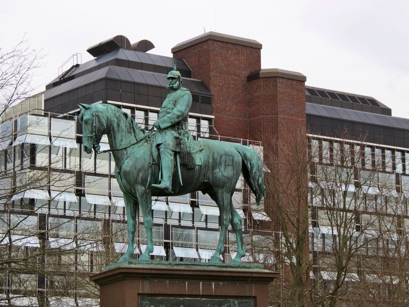 Equestrian Statue Of Wilhelm I In Kiel Germany