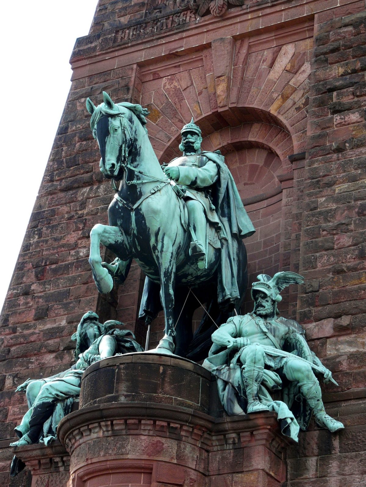 Equestrian statue of Wilhelm l in Kyffhäuser Germany