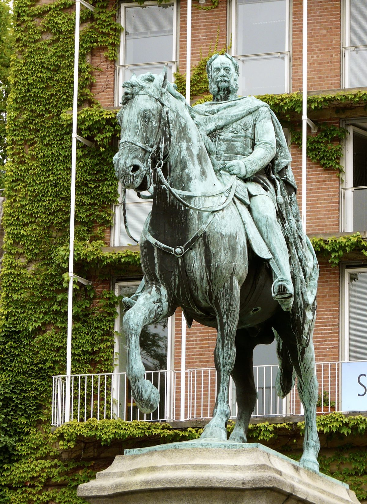 Equestrian statue of Wilhelm I in Nürnberg Germany