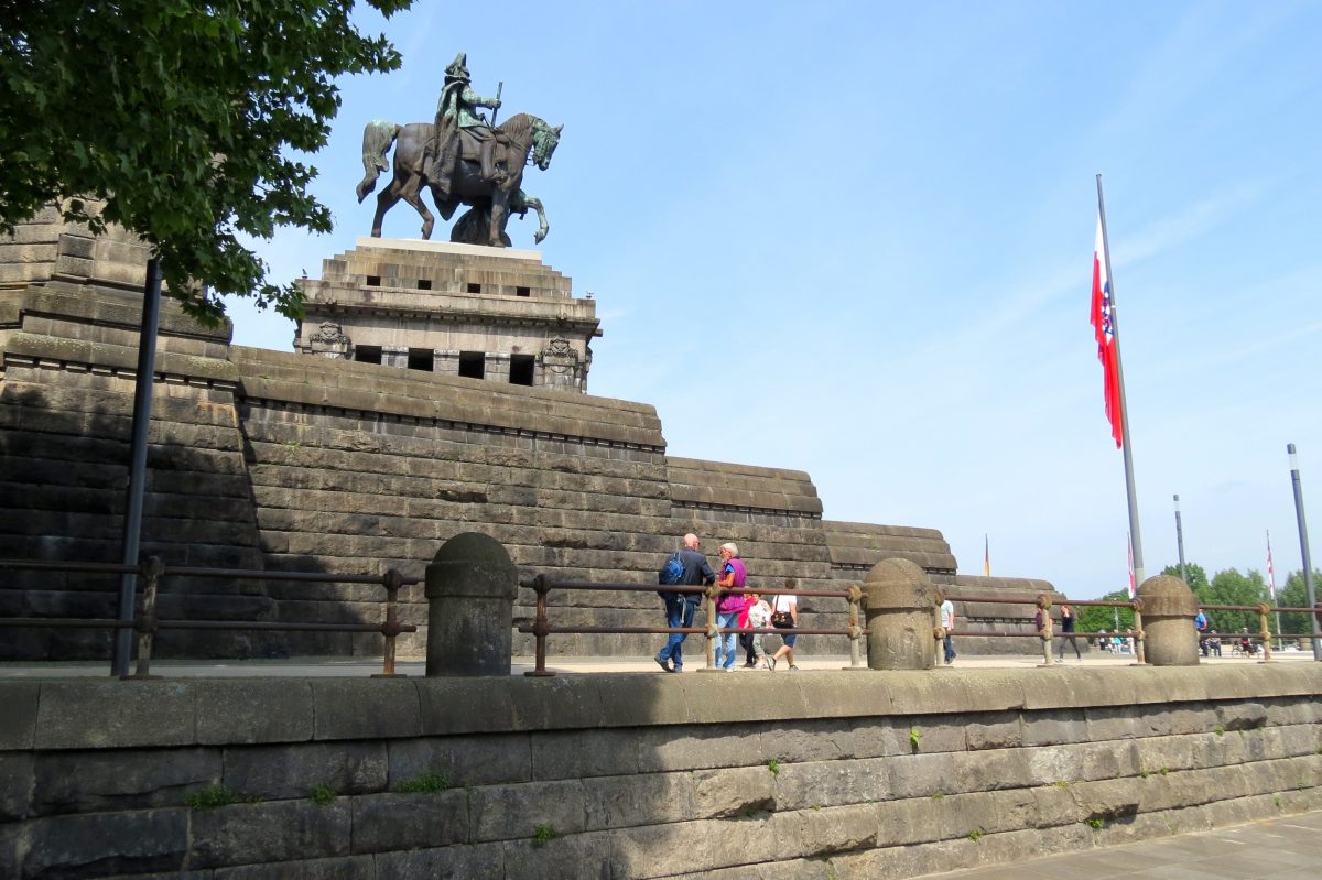 Equestrian Statue Of Wilhelm I In Koblenz Germany