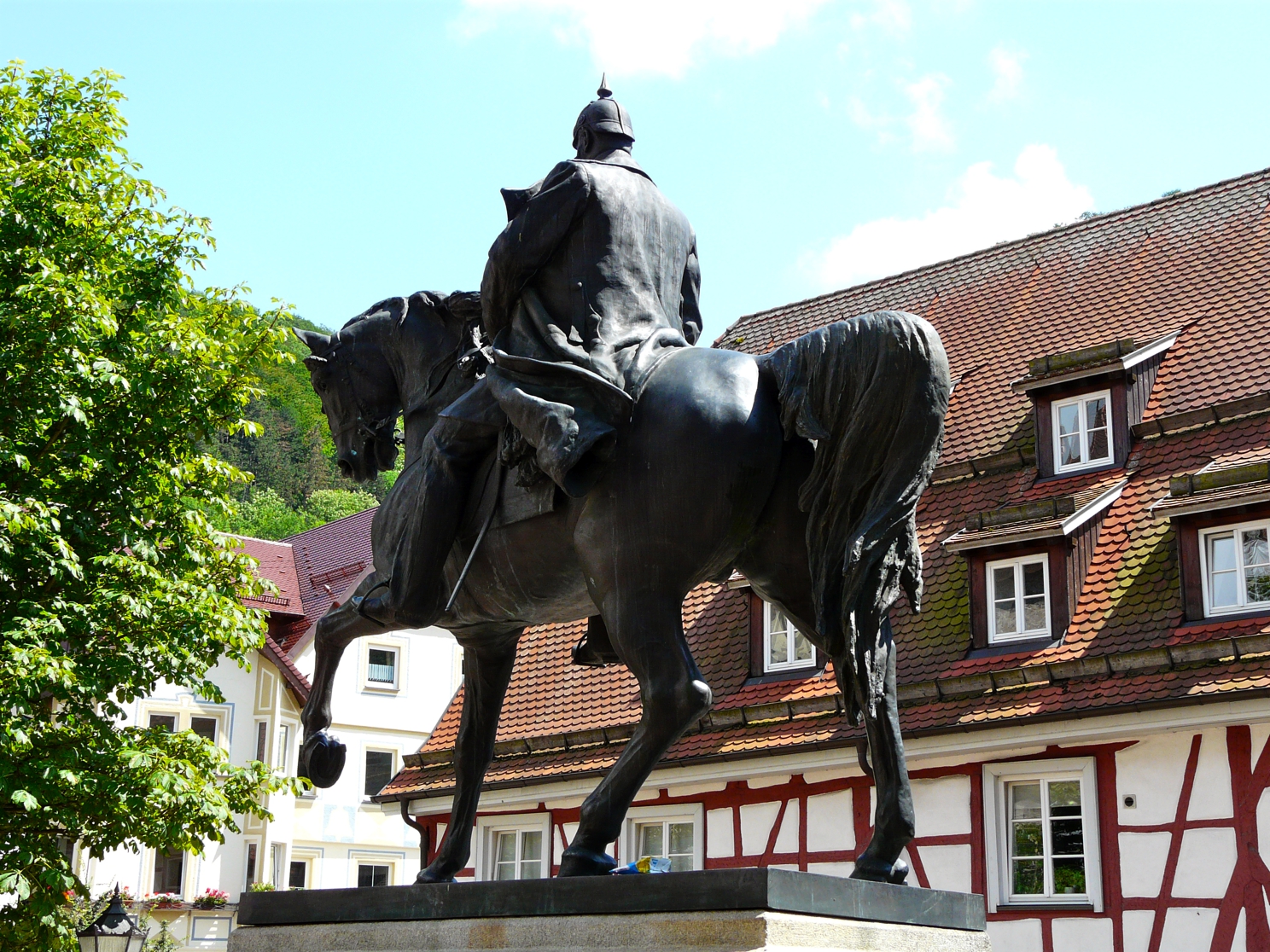 Equestrian Statue Of Wilhelm I In Geislingen An Der Steige Germany