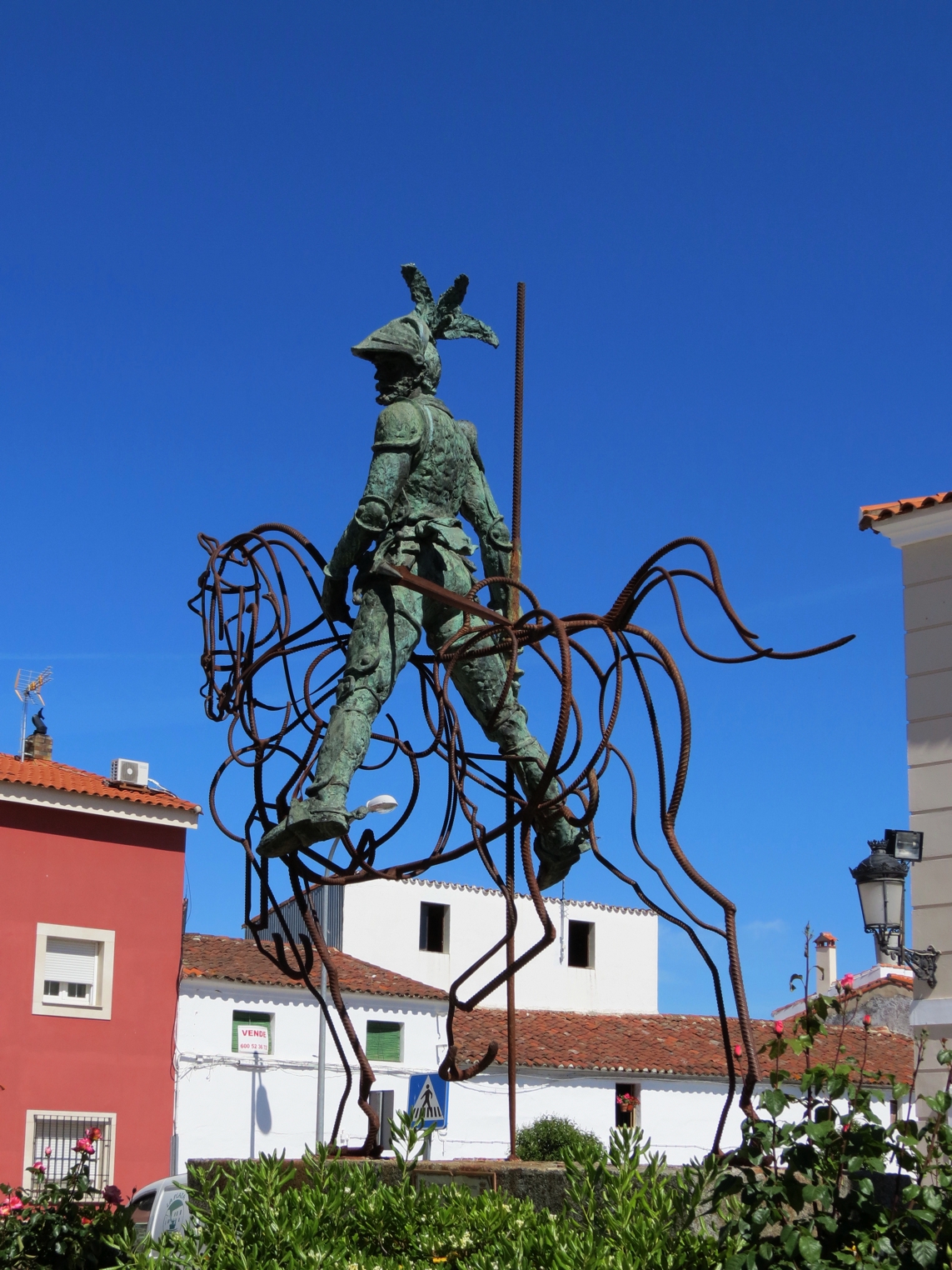 Equestrian Statue Of Hernando De Soto In Barcarrota Spain