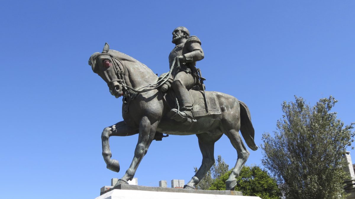 Equestrian Statue Of Francisco Solano Lopez In Montevideo Uruguay