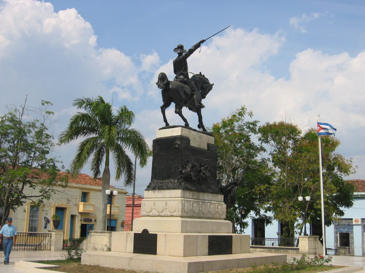 Equestrian statue of Ignacio Agramonte in Camagüey Cuba