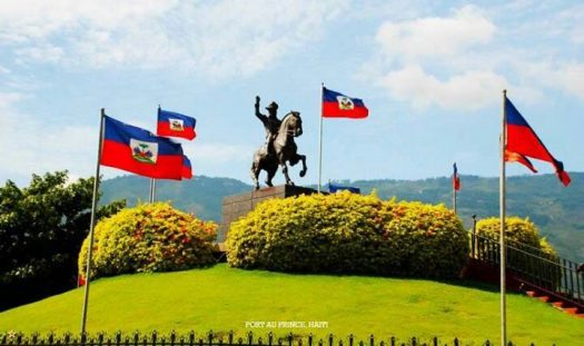 Equestrian statue of Jean-Jacques Dessalines in Port-au-Prince Haiti