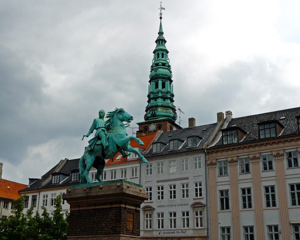 Equestrian statue of Bishop Absalon in Copenhagen Denmark