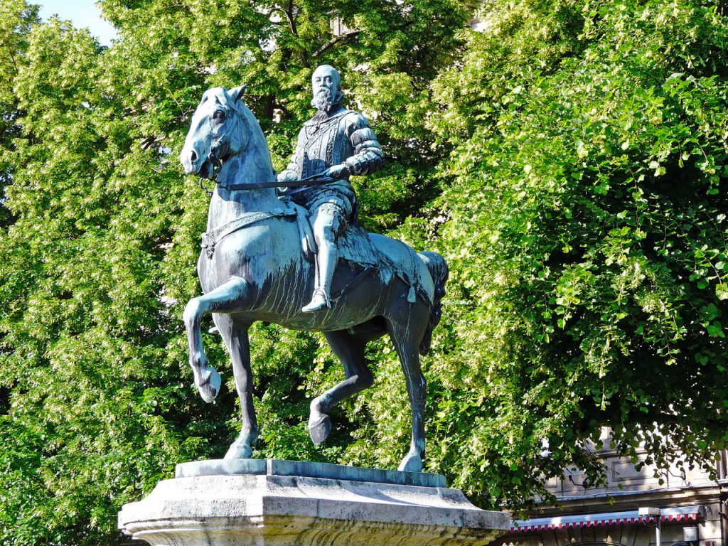 Equestrian statue of Prinz Regent Luitpold in Bamberg Germany