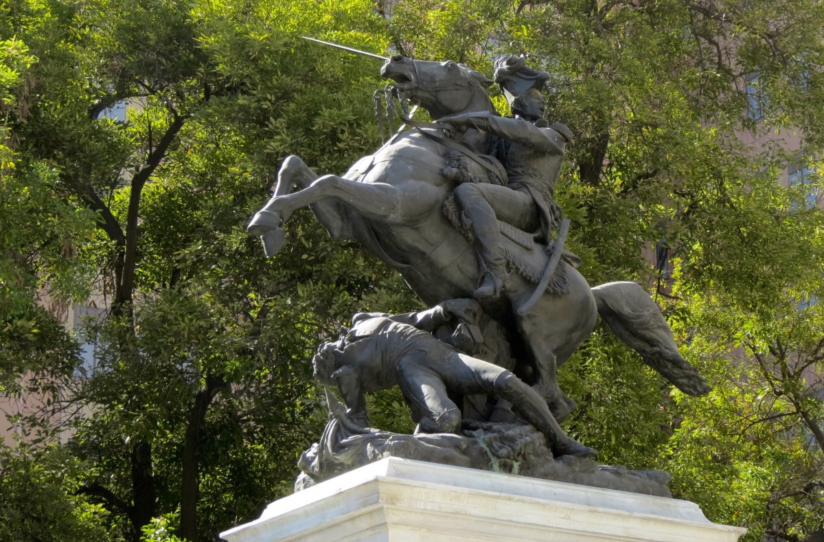 Equestrian statue of Bernardo O'Higgins in Santiago de Chile Chile