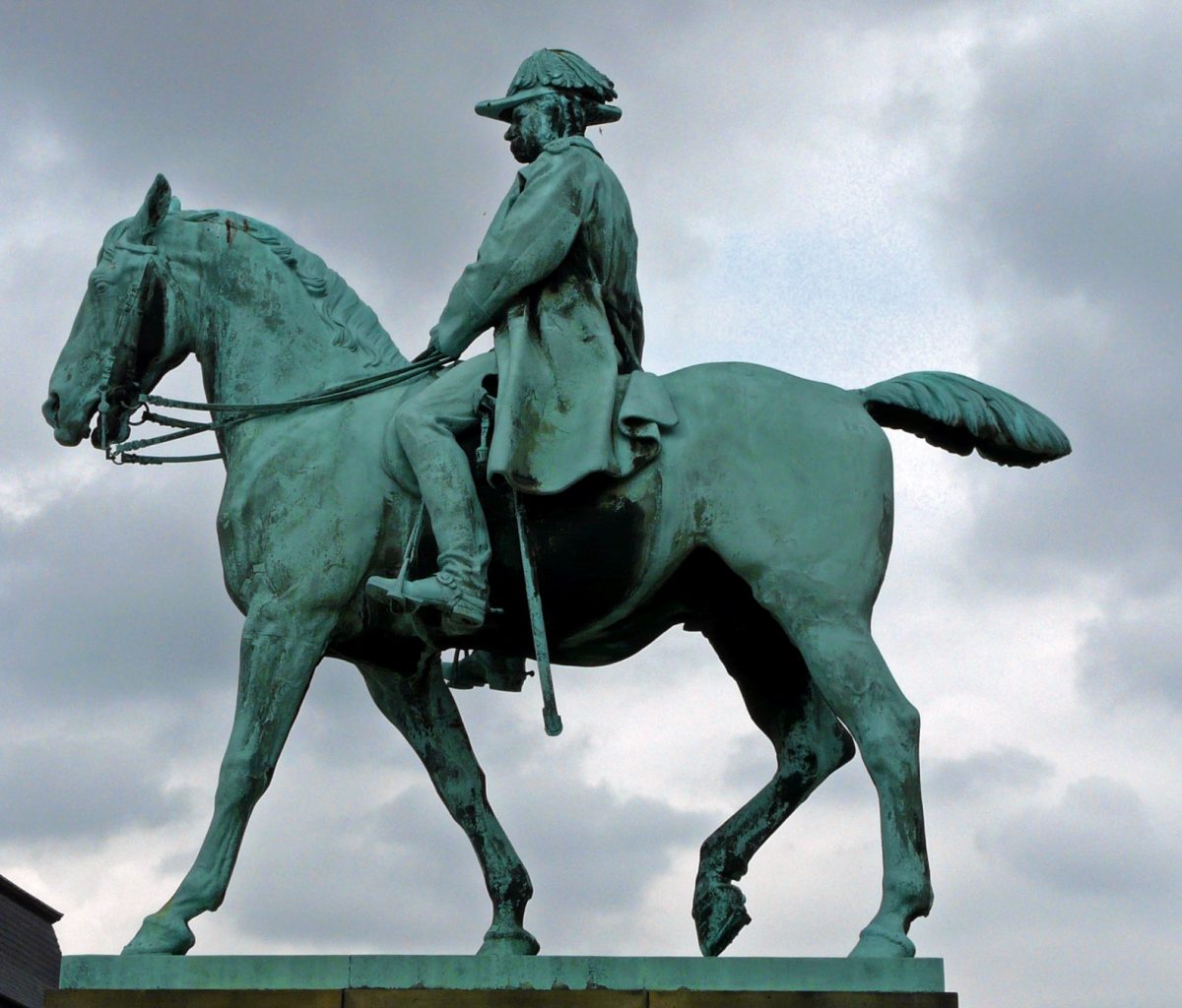 Equestrian statue of Christian IX in Copenhagen Denmark