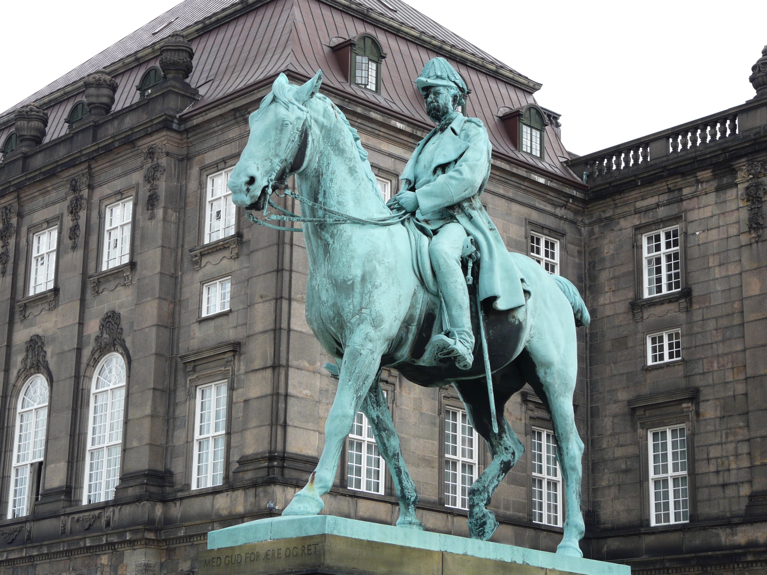 Equestrian statue of Christian IX in Copenhagen Denmark