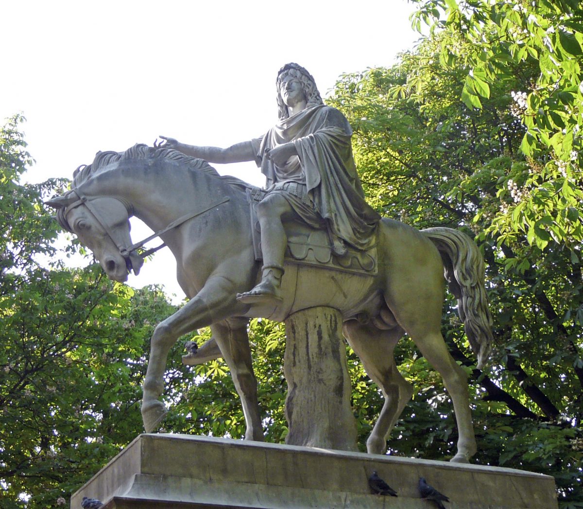 Equestrian statue of Louis XIII in Paris France