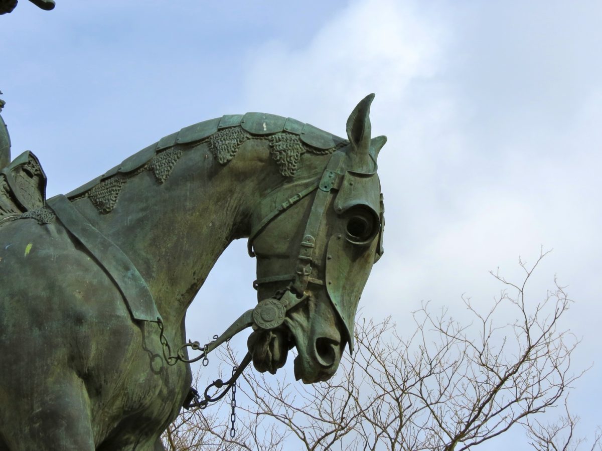 Equestrian statue of Arthur de Richemont in Vannes France