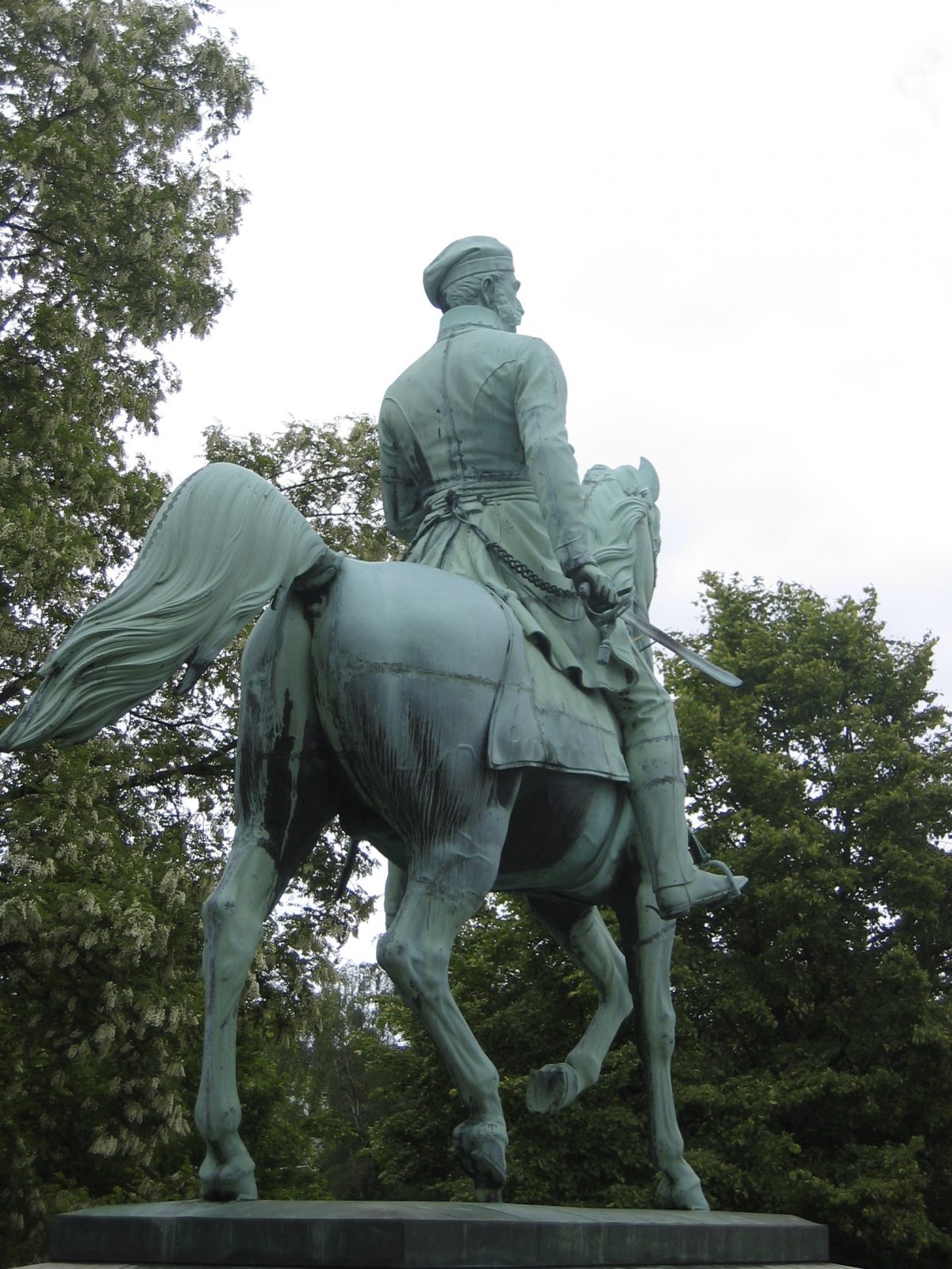 Equestrian statue of Herzog Friedrich Wilhelm in Braunschweig Germany