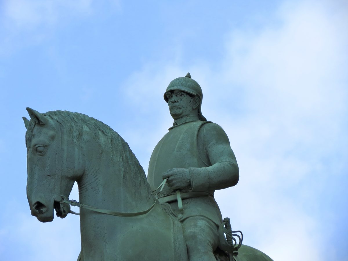 Equestrian statue of Otto von Bismarck in Bremen Germany