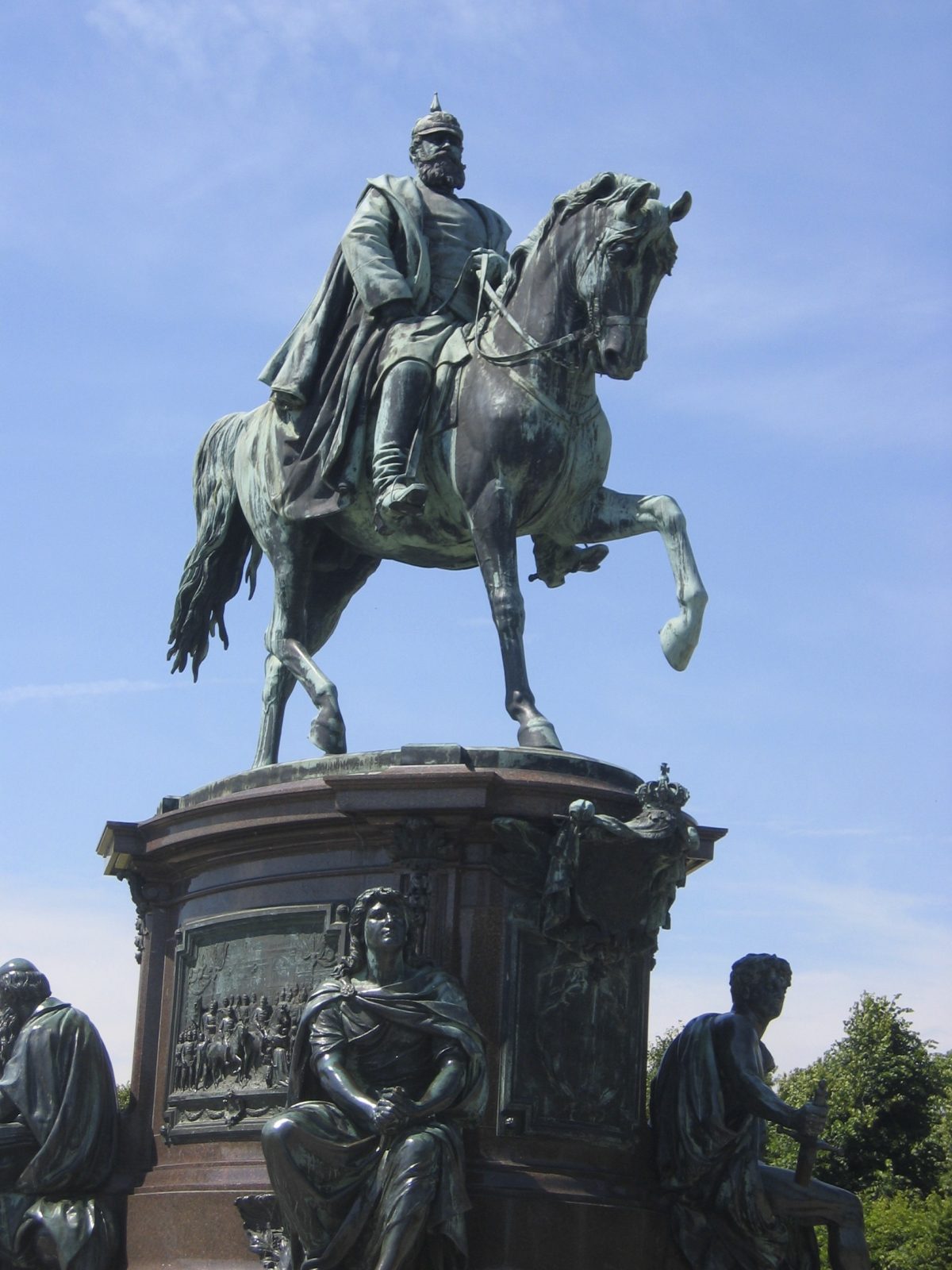 Equestrian statue of Grossherzog Friedrich Franz ll in Schwerin Germany