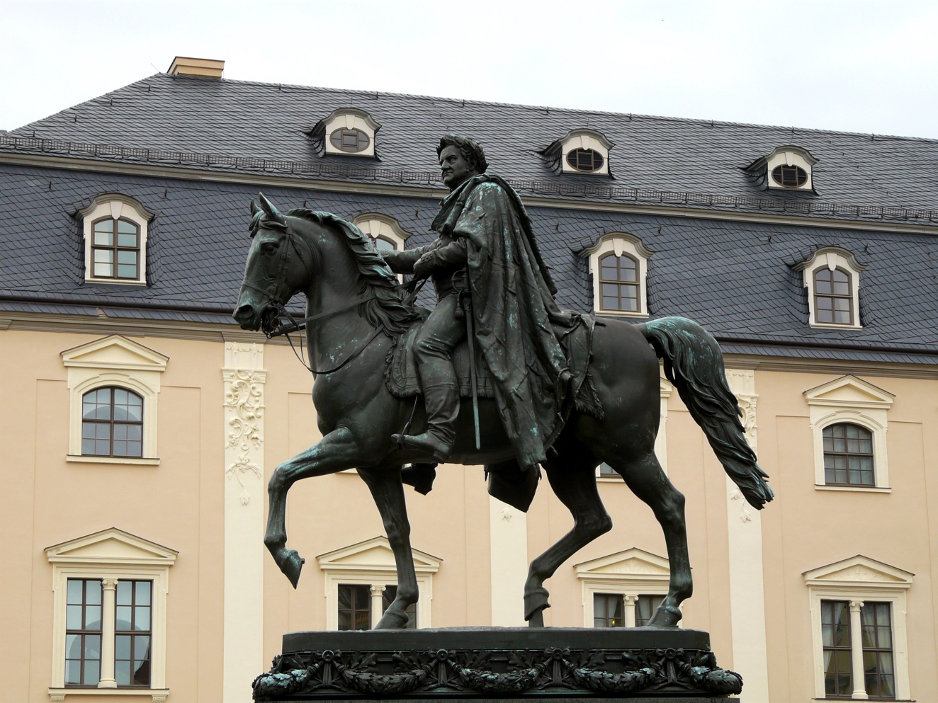 Equestrian statue of Karl August in Weimar Germany