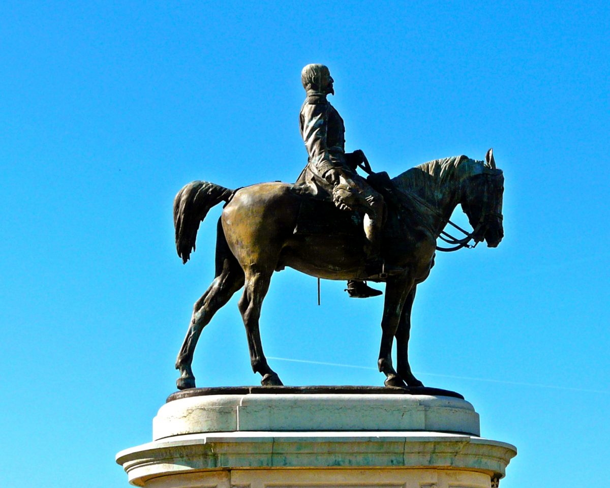 Equestrian statue of Henri d'Orléans in Chantilly France