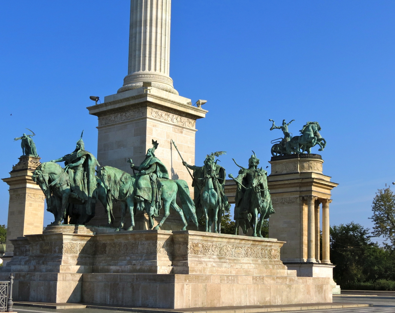 Equestrian statue of Arpad in Budapest Hungary