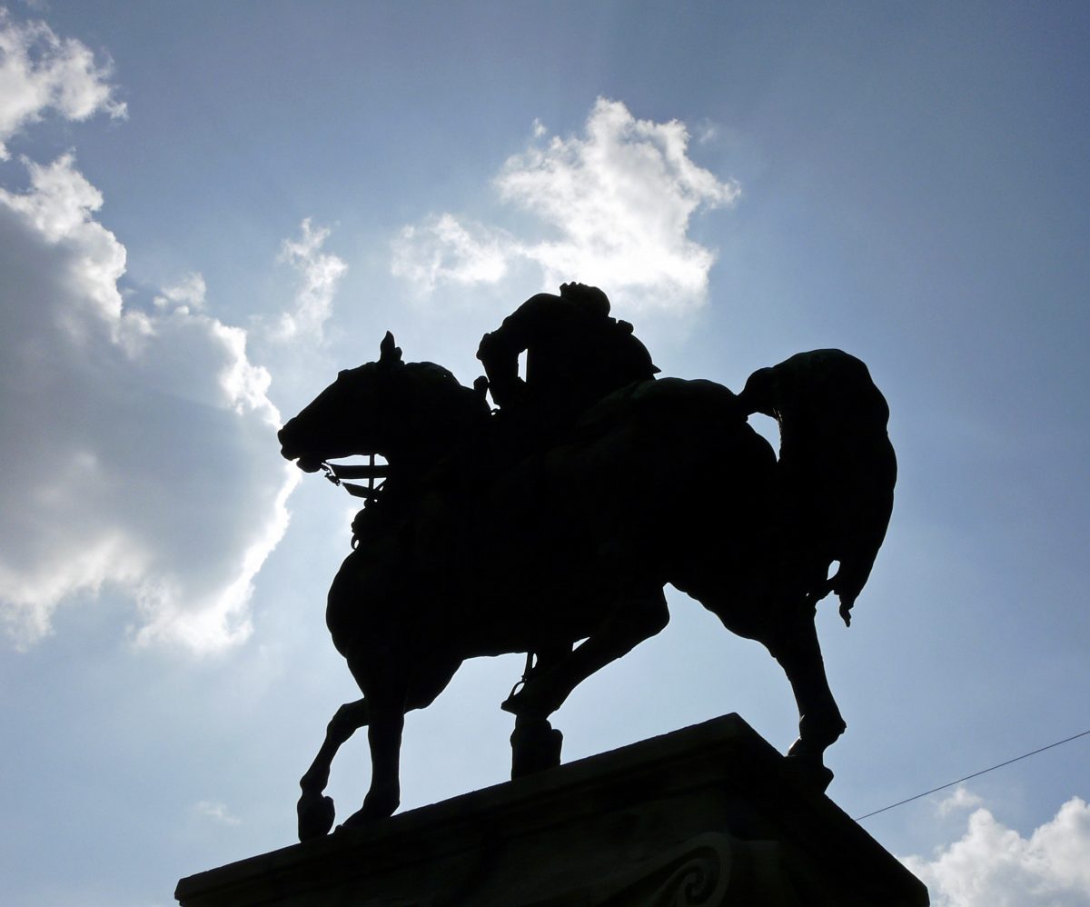 Equestrian statue of Ferenc II Rákóczi in Szeged Hungary