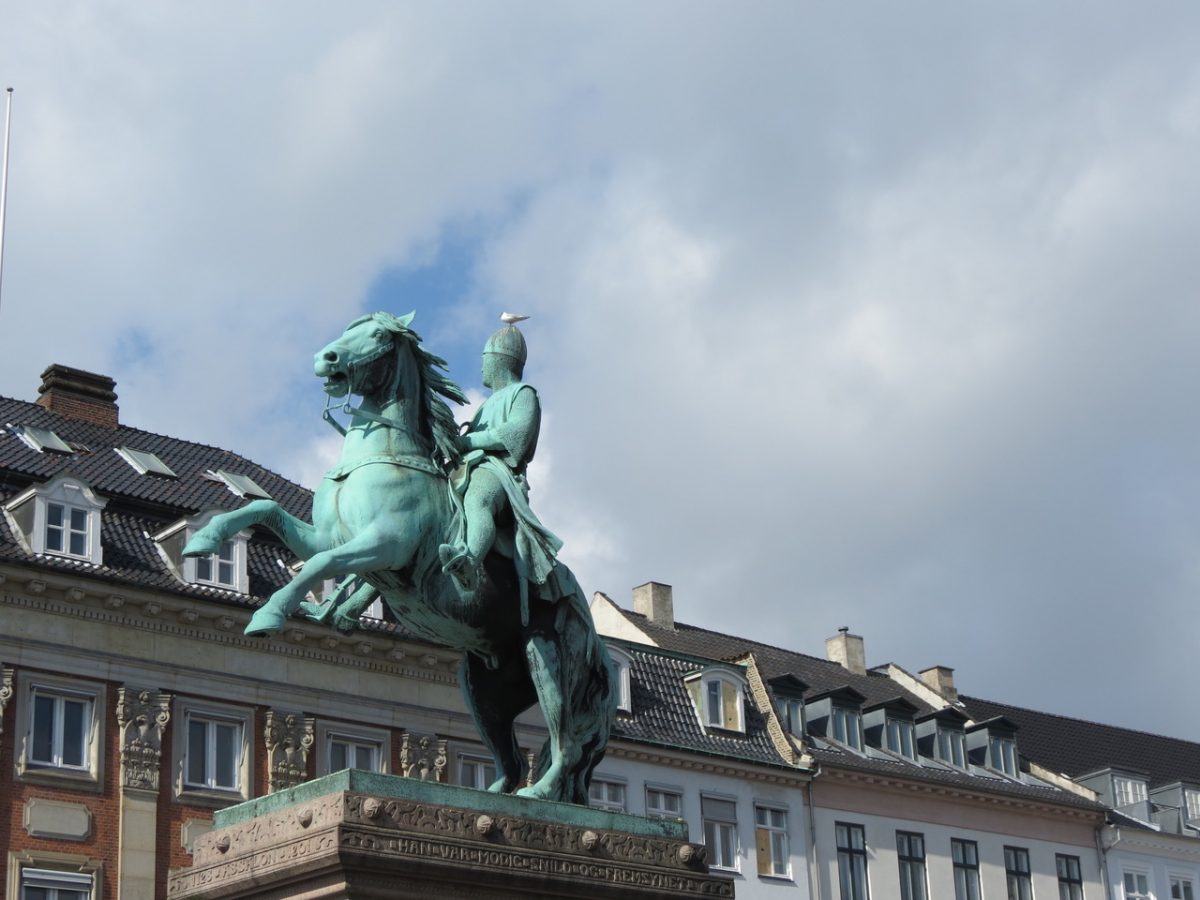 Equestrian statue of Bishop Absalon in Copenhagen Denmark
