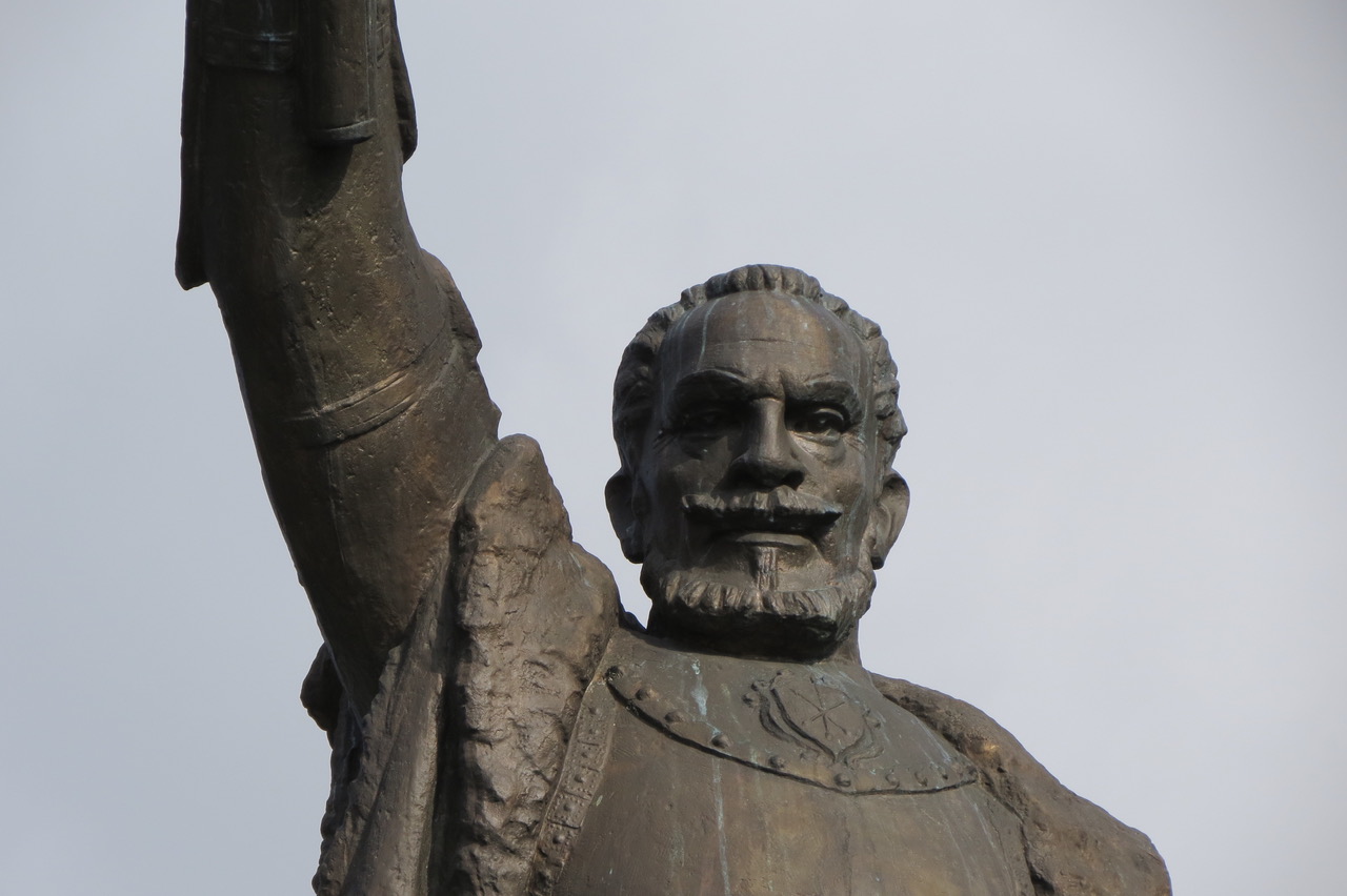 Equestrian statue of Jan Zamoyski in Zamosc Poland