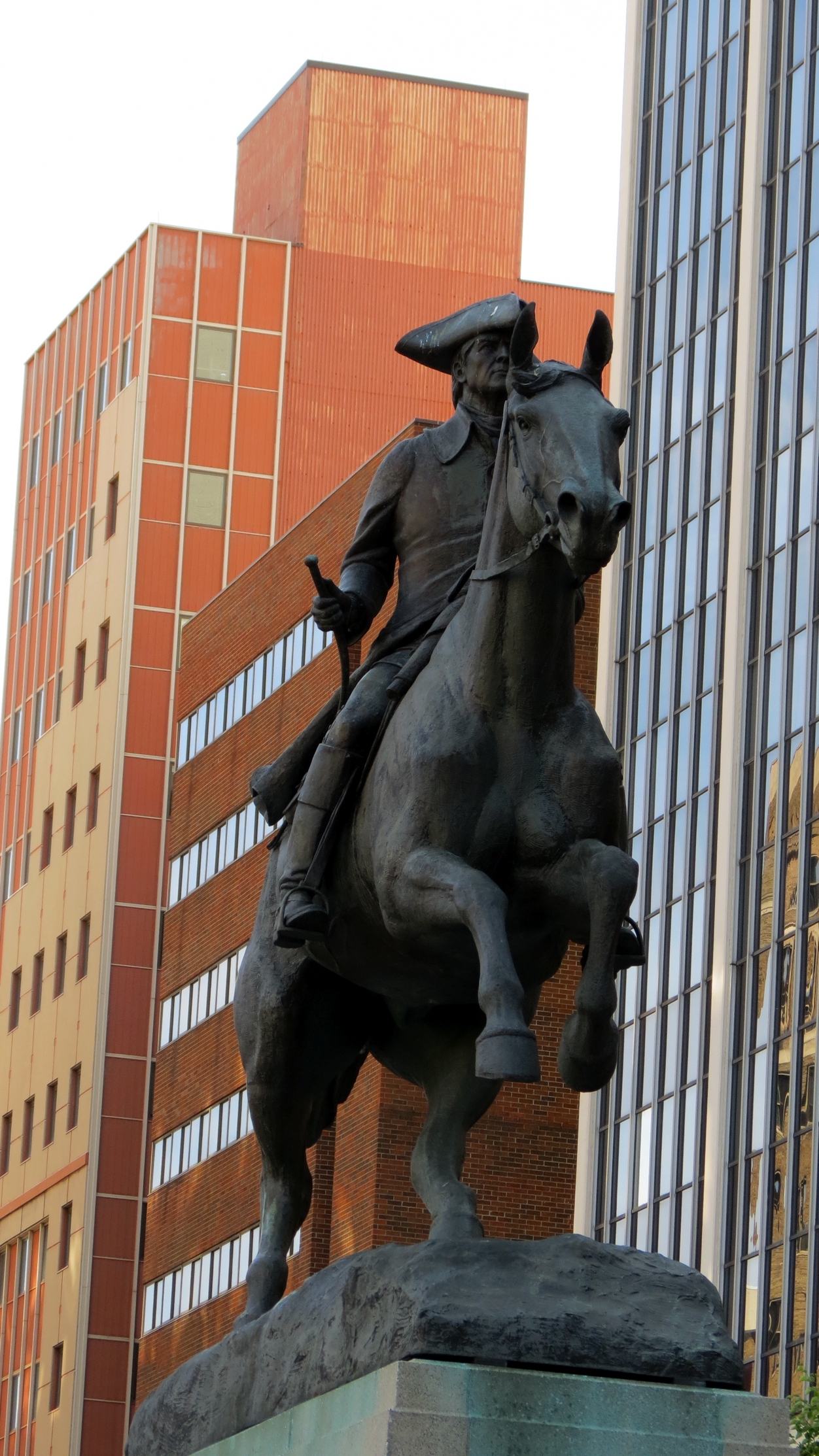 Equestrian statue of Caesar Rodney in DE Wilmington US
