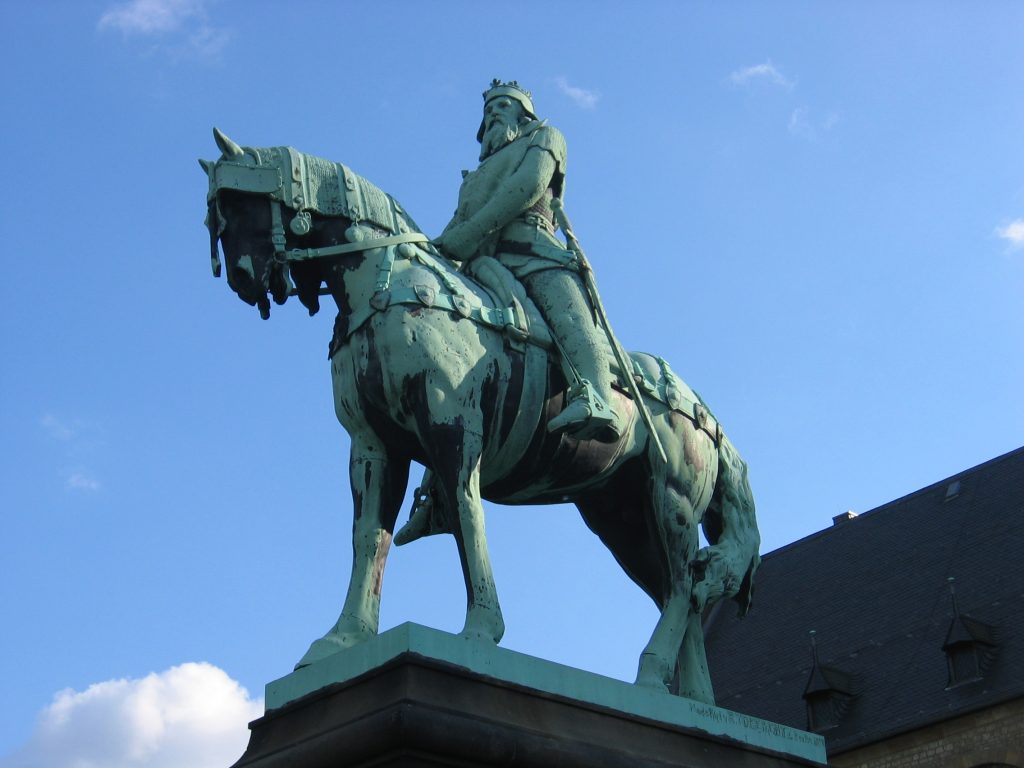 Equestrian statue of Barbarossa Friedrich I in Goslar Germany