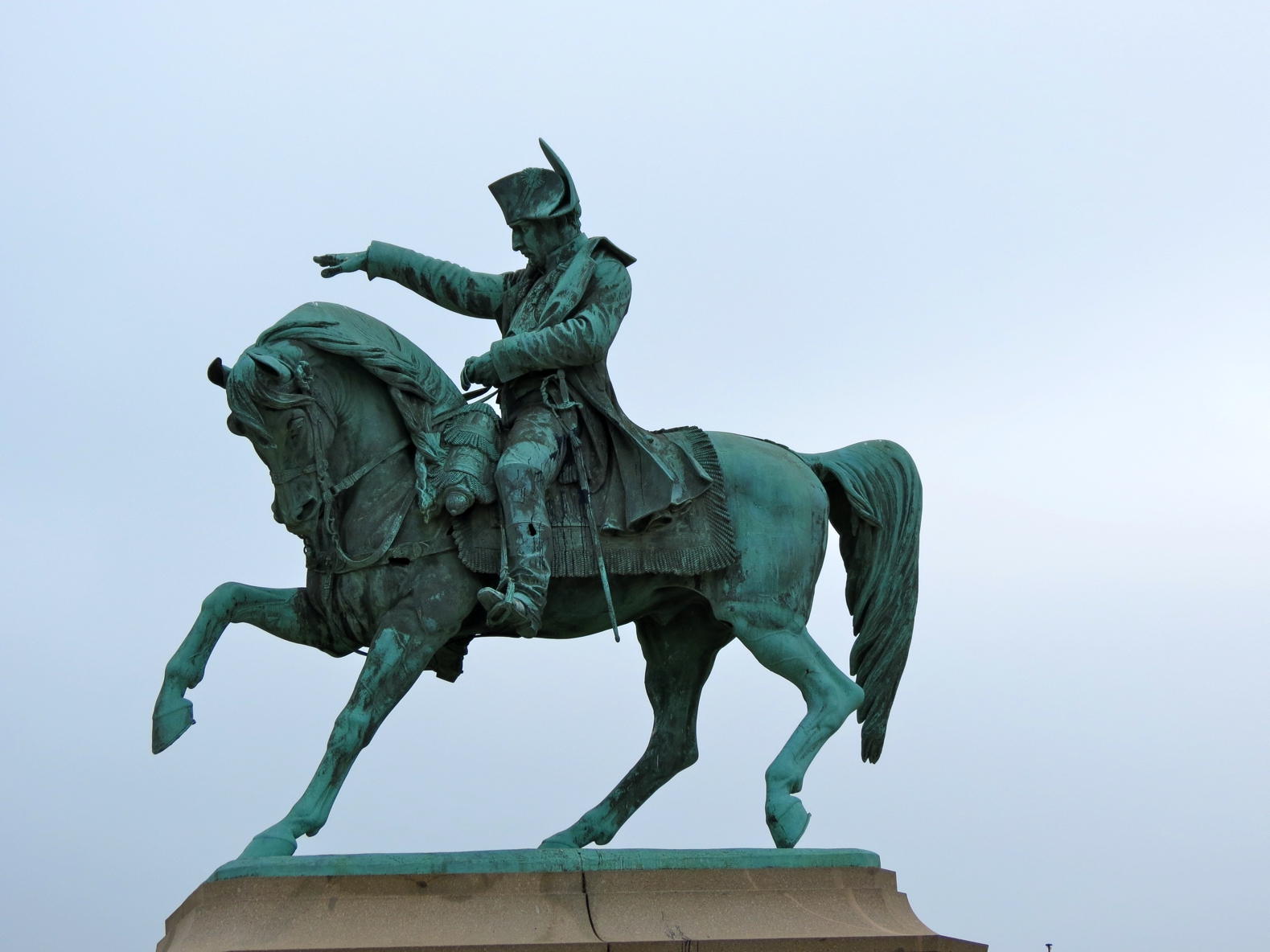 Equestrian statue of Napoléon I in Cherbourg Octeville France