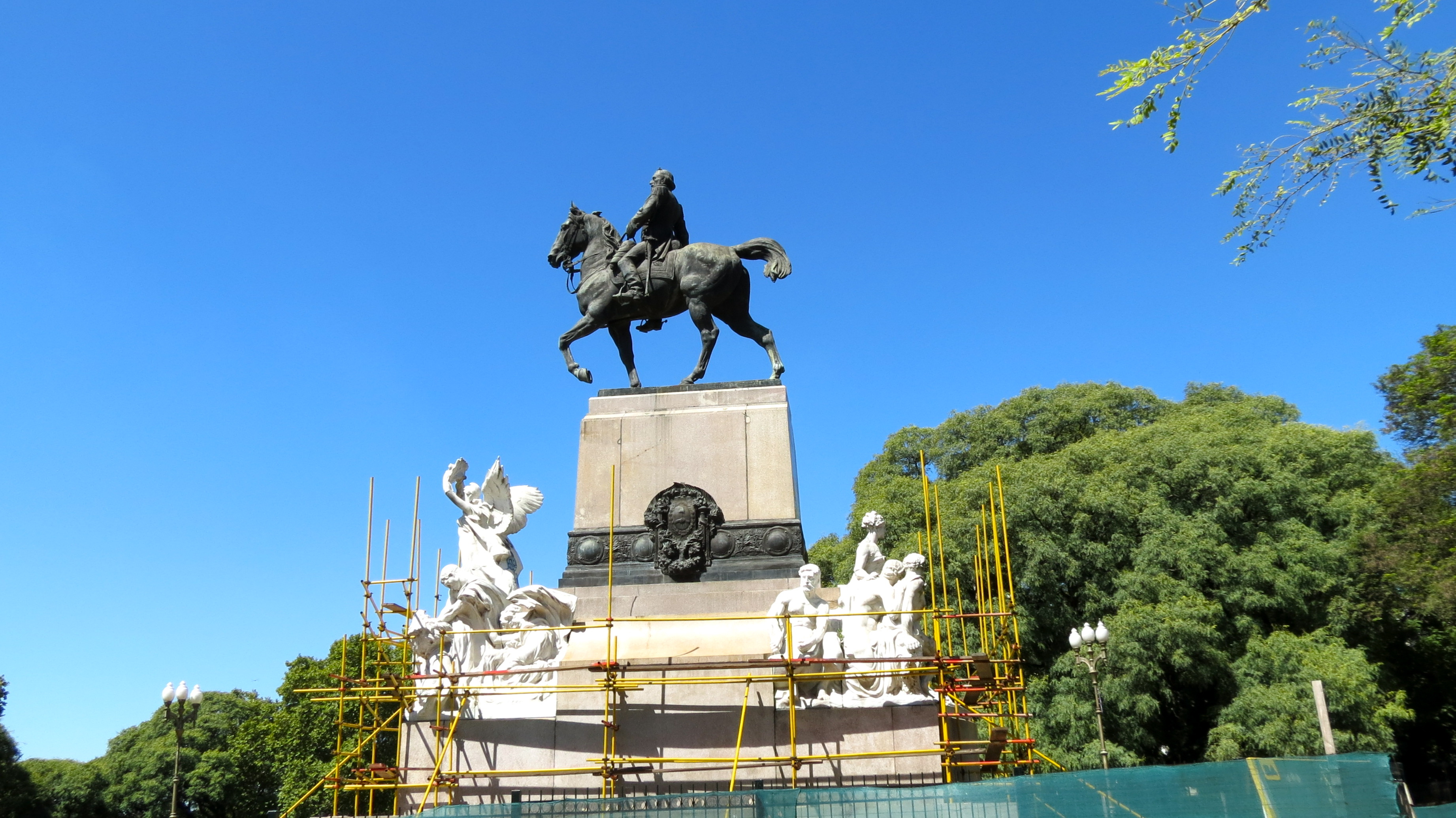 Equestrian statue of Bartolomé Mitre in Buenos Aires Argentina