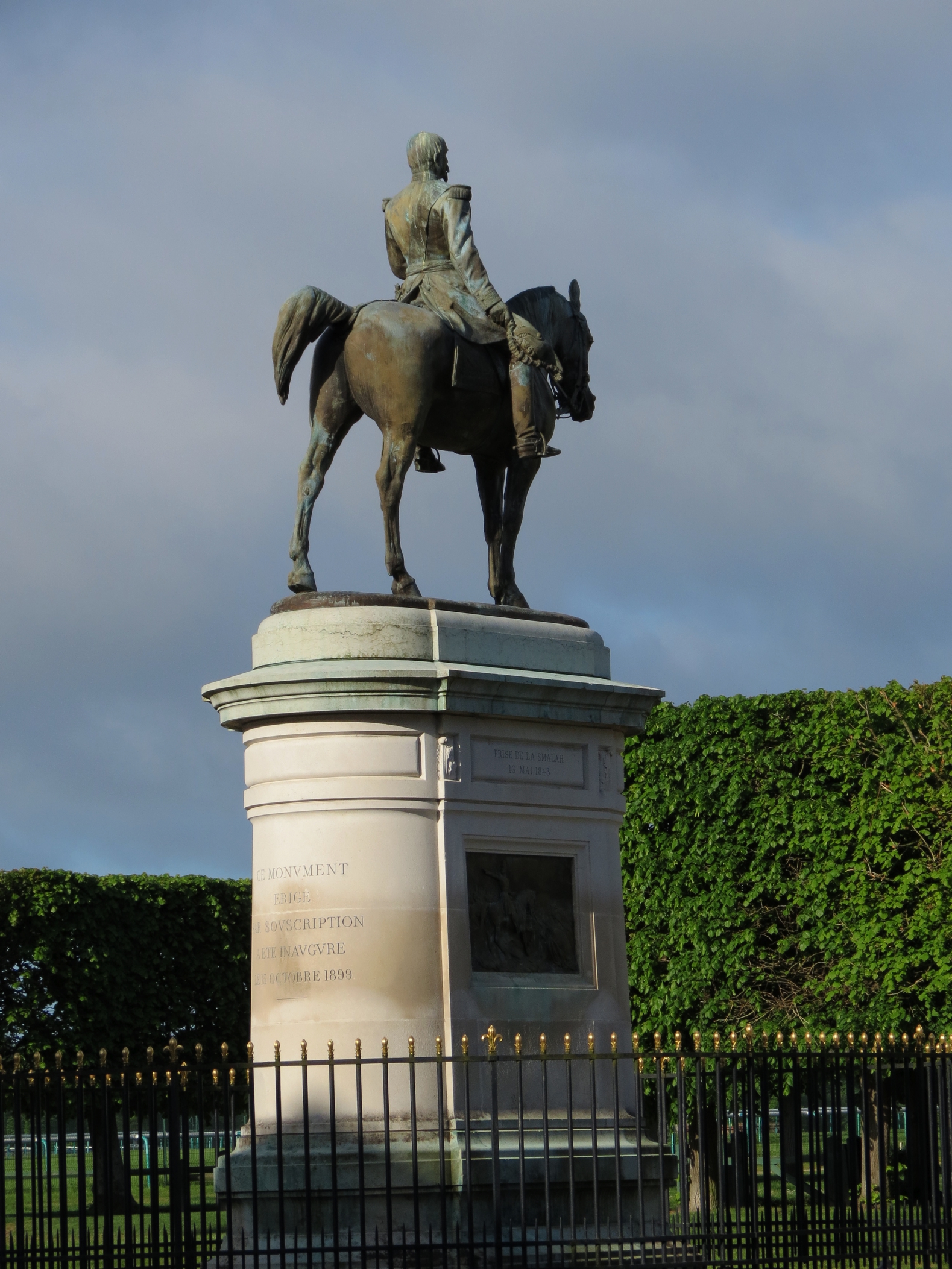 Equestrian statue of Henri d'Orléans in Chantilly France