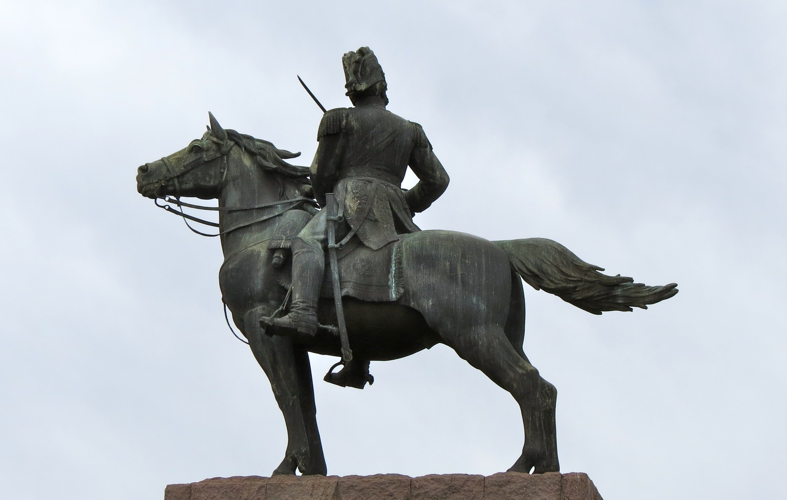 Equestrian statue of Justo José Urquiza in Buenos Aires Argentina