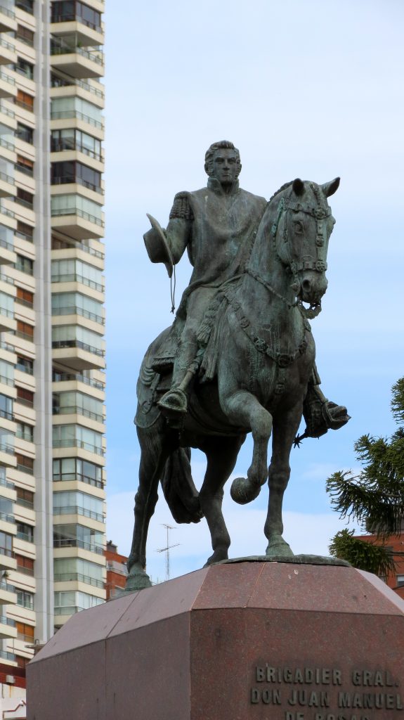 Equestrian statue of Juan Manuel de Rosas in Buenos Aires Argentina
