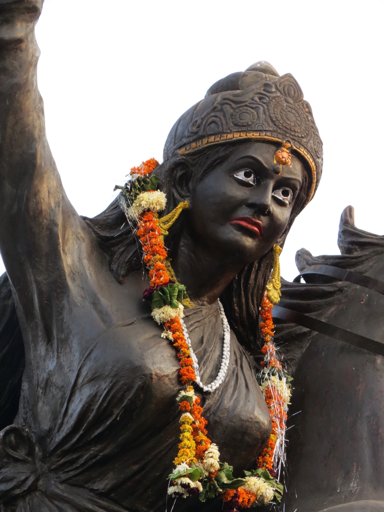 Equestrian statue of Rani of Jhansi Lakshmibai in Agra, Uttar Pradesh India