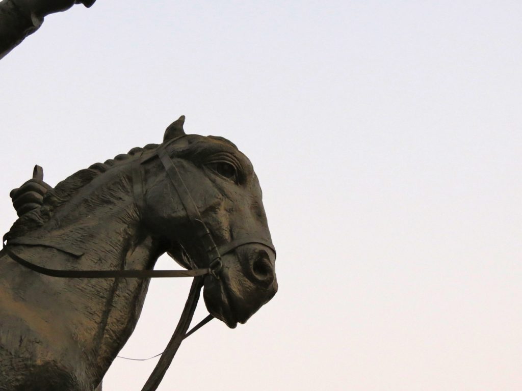 Equestrian statue of Attariwala Sham Singh in Amritsar, Punjab India