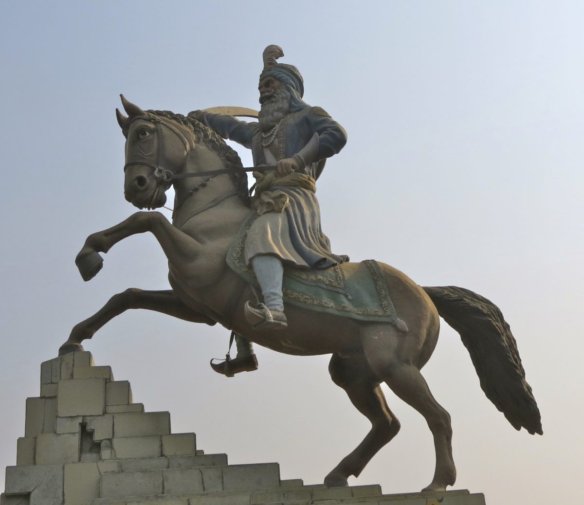 Equestrian statue of Jassa Singh Ramgarhia in Amritsar, Punjab India