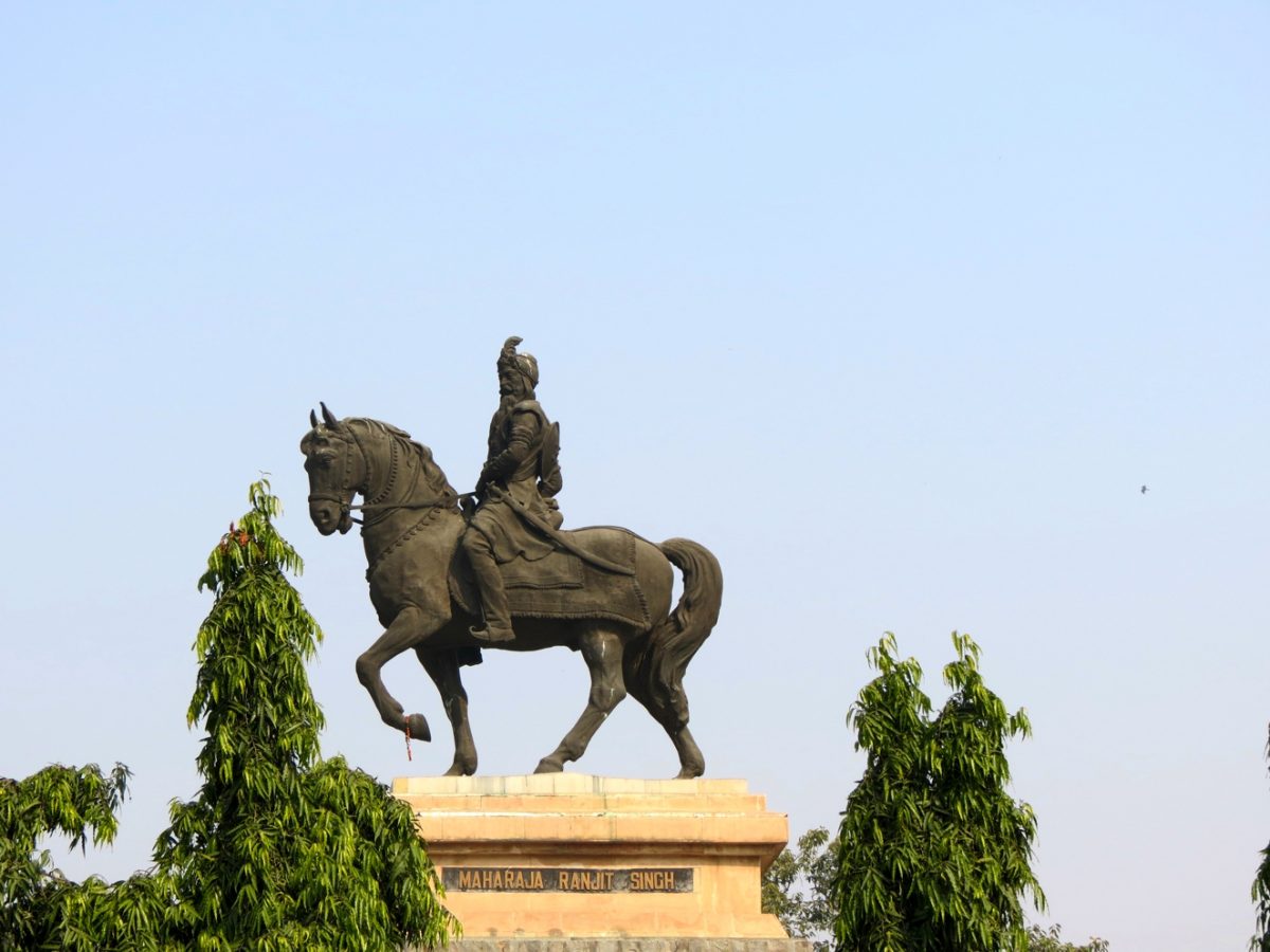 Equestrian statue of Ranjit Singh in Amritsar, Punjab India