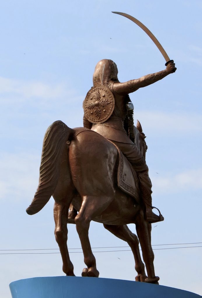Equestrian statue of Chennamma in Bangalore, Karnataka India
