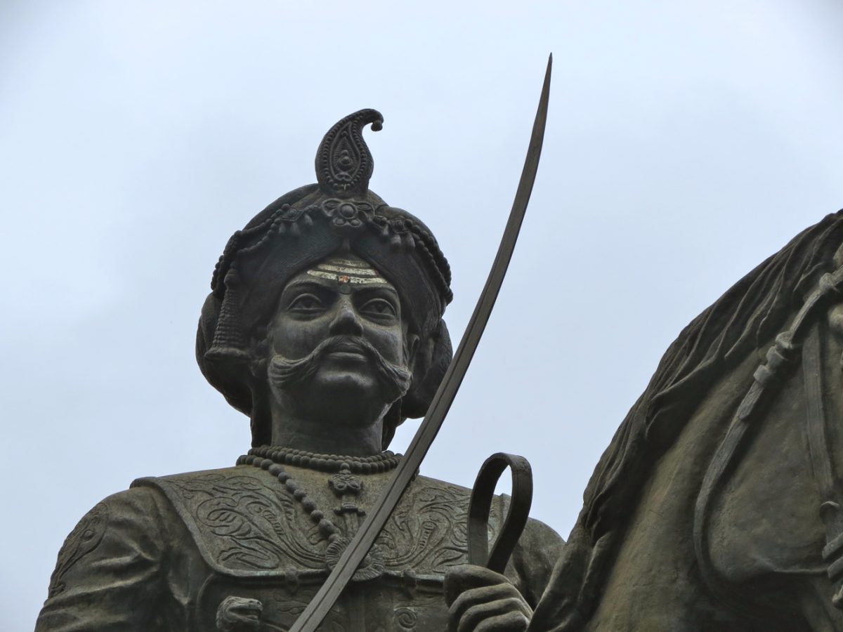 Equestrian statue of Madakari Nayaka in Chitradurga, Karnataka India