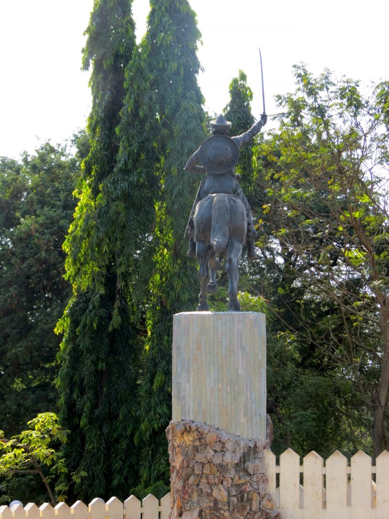 Equestrian statue of Chimnaji Appa in Vasai, Maharashtra India