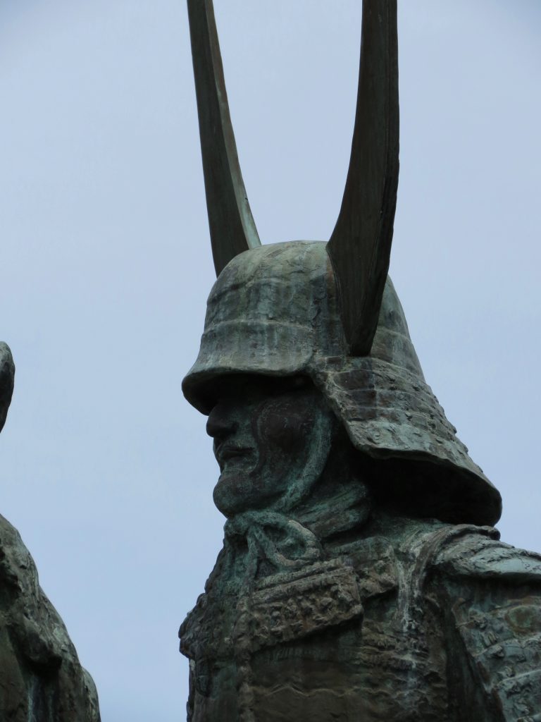 Equestrian statue of Ii Naomasa in Hikone Japan