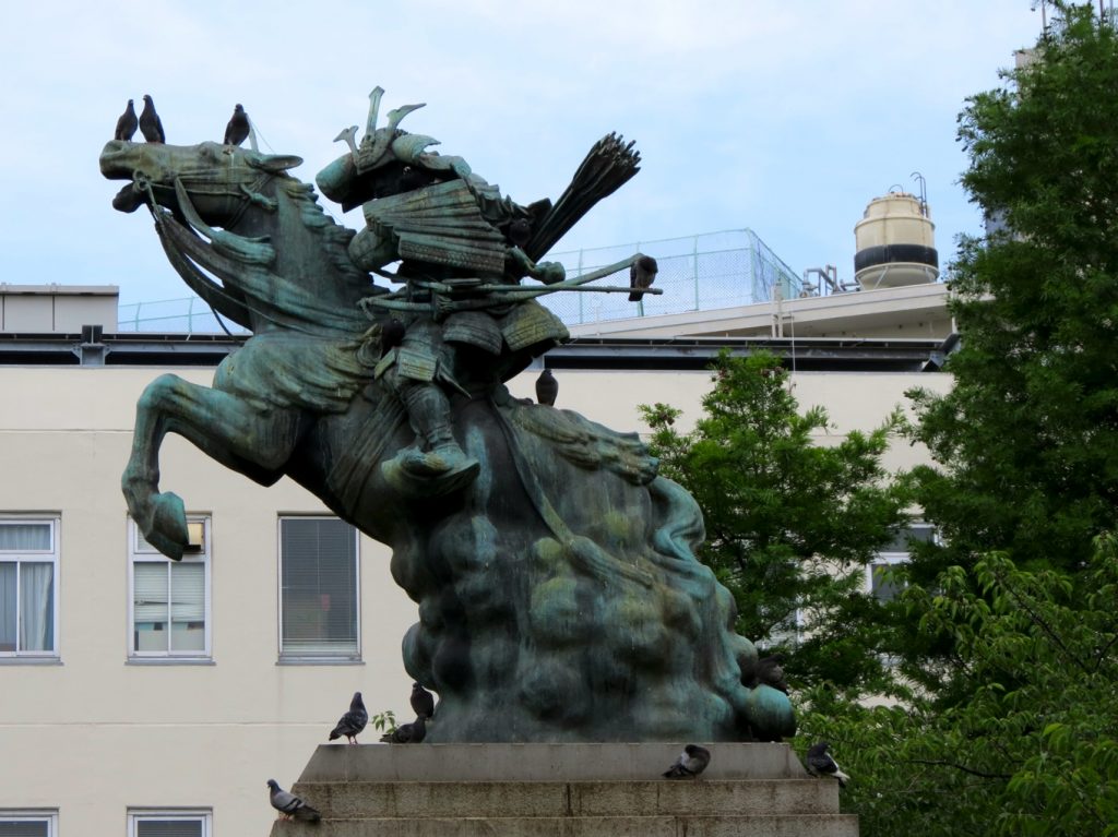 Equestrian Statue Of Kusunoki Masasige In Kobe Japan equestrian-statue-of-kusunoki-masasige-in-kobe-japan