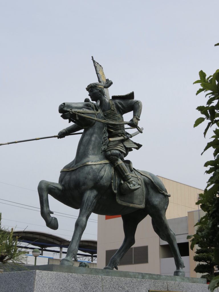 Equestrian statue of Maeda Toshiie in Nagoya Japan