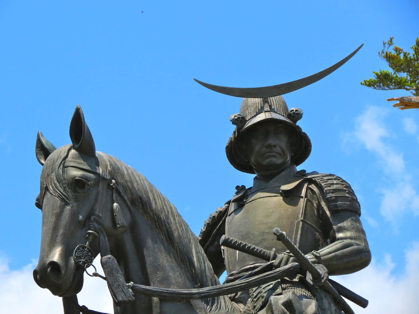 Equestrian Statue Of Date Masamune In Sendai Japan