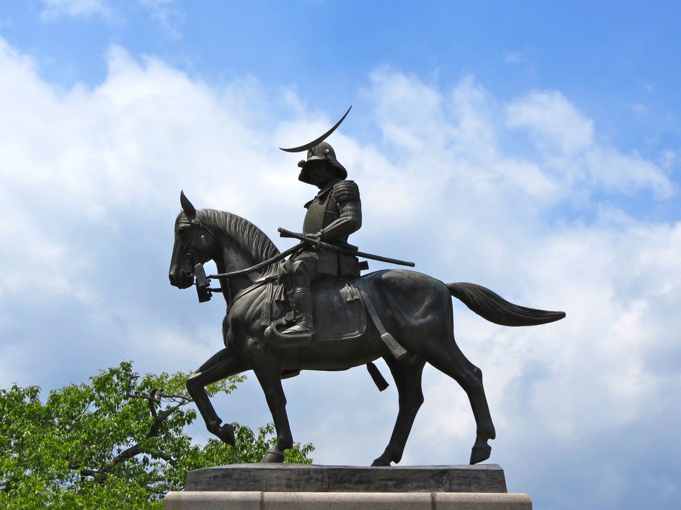 Equestrian statue of Date Masamune in Sendai Japan