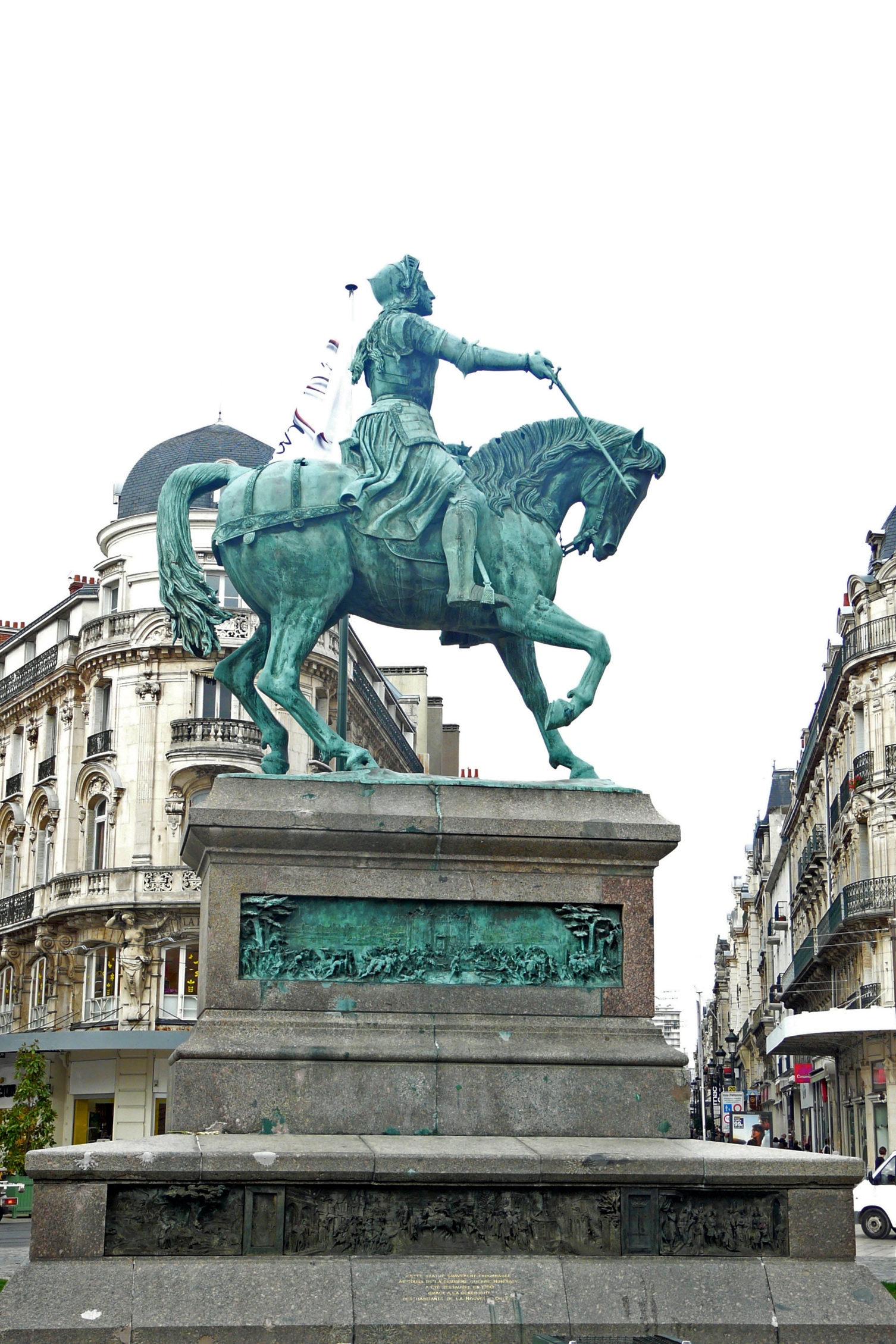 Equestrian statue of Jeanne d'Arc in Orléans France