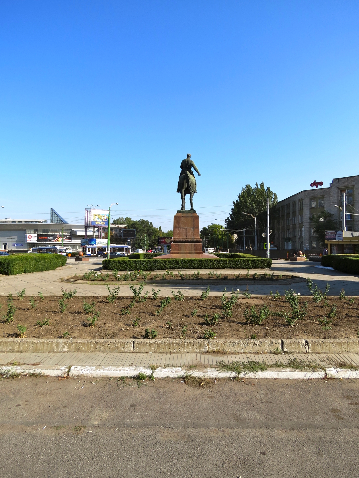 Equestrian statue of Grigory Kotovsky in Chisinau Moldova