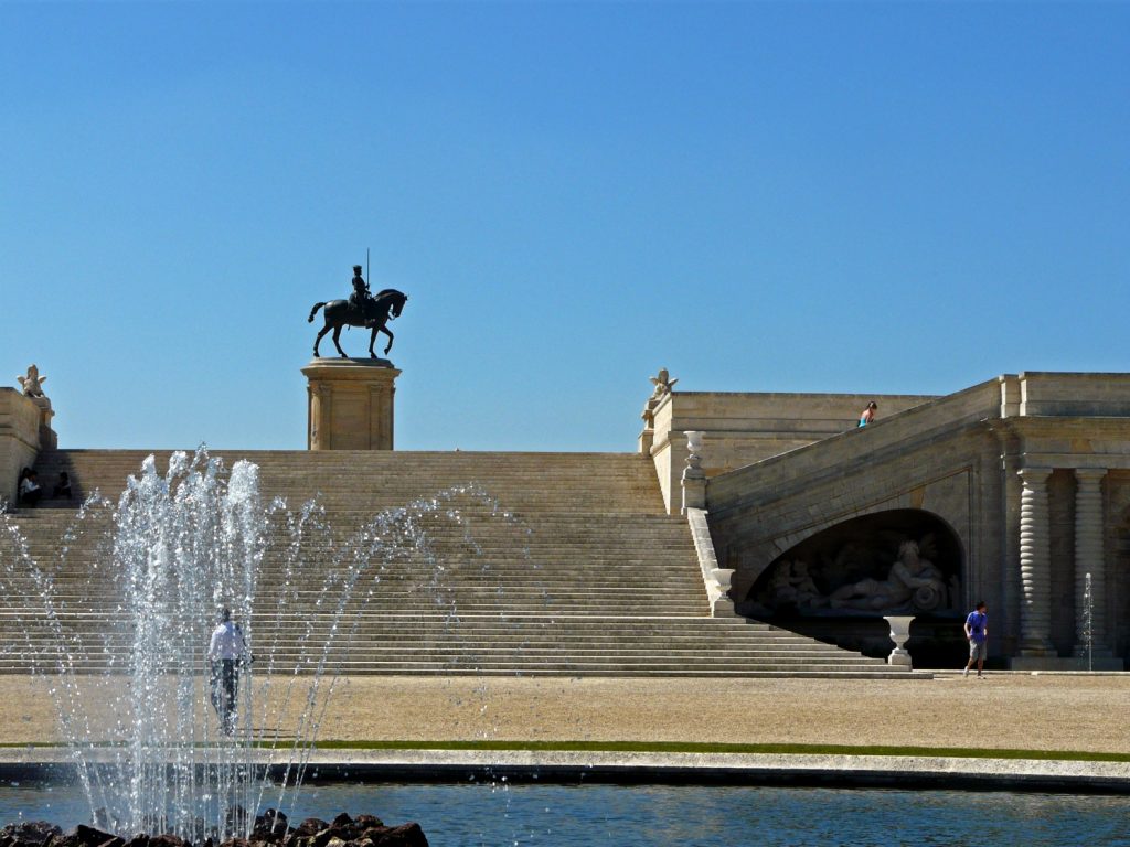 Equestrian statue of Anne de Montmorency in Chantilly France